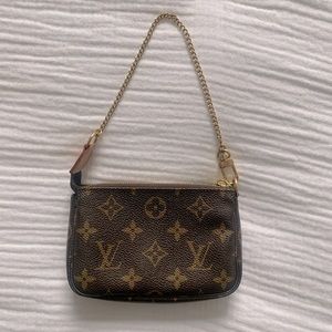 Authentic Louis Vuitton Mini Pochette Monogram